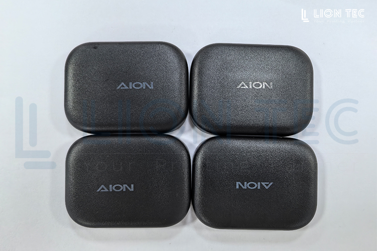 音響蓋塑料磨砂面UV噴碼機應用配備自主研發(fā)灰色墨水